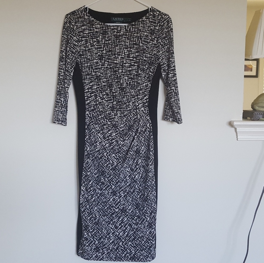 NWT Ralph Lauren Black and White Dress